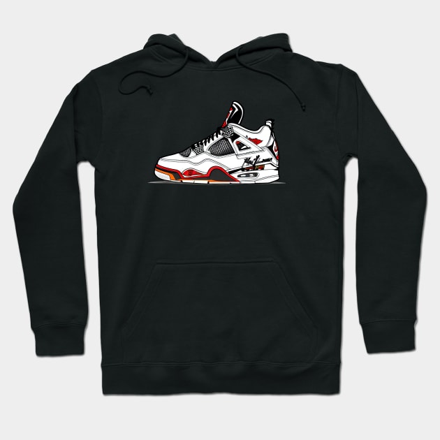 AJ IV - Sketch ! HOT WEAR !!! MUST HAVE IT !!! Hoodie by Buff Geeks Art